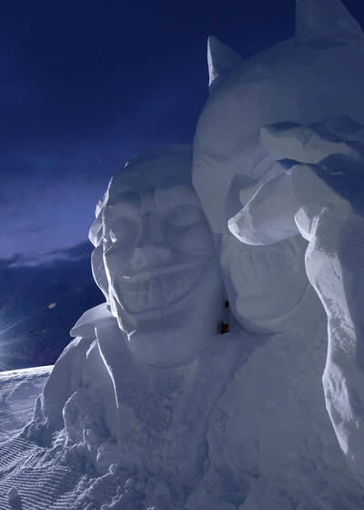  Schneeskulpturen - Ischgl Mathon